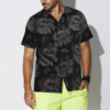 Seamless Gothic Skull With Butterfly Goth Men Hawaiian Shirt 2