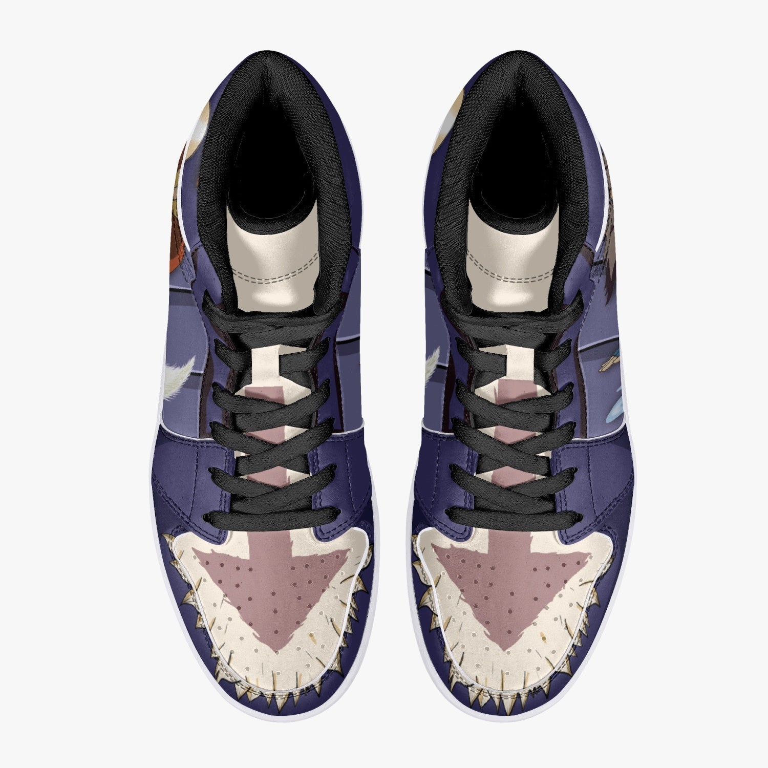 Aang and Katara Avatar Mid 1 Basketball Shoes