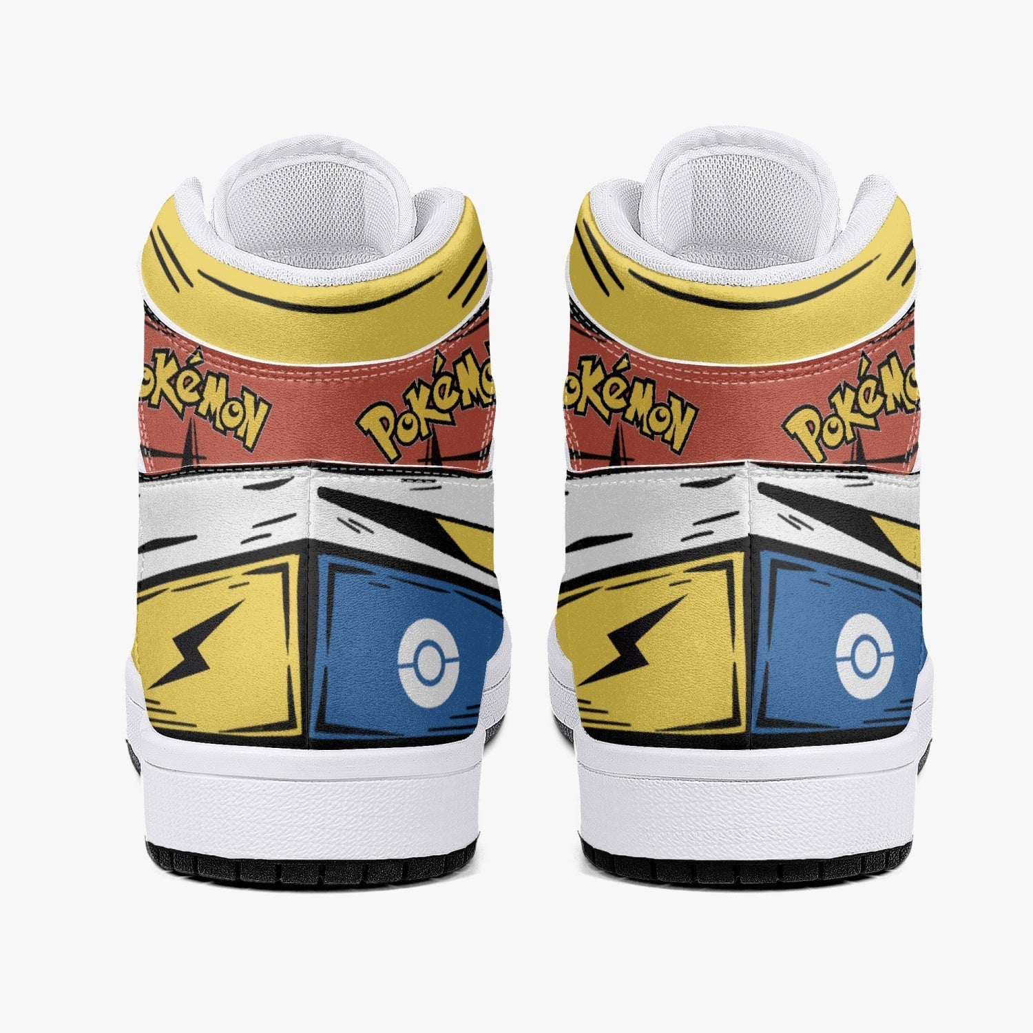 Ash Ketchum and Pikachu Mid 1 Basketball Shoes