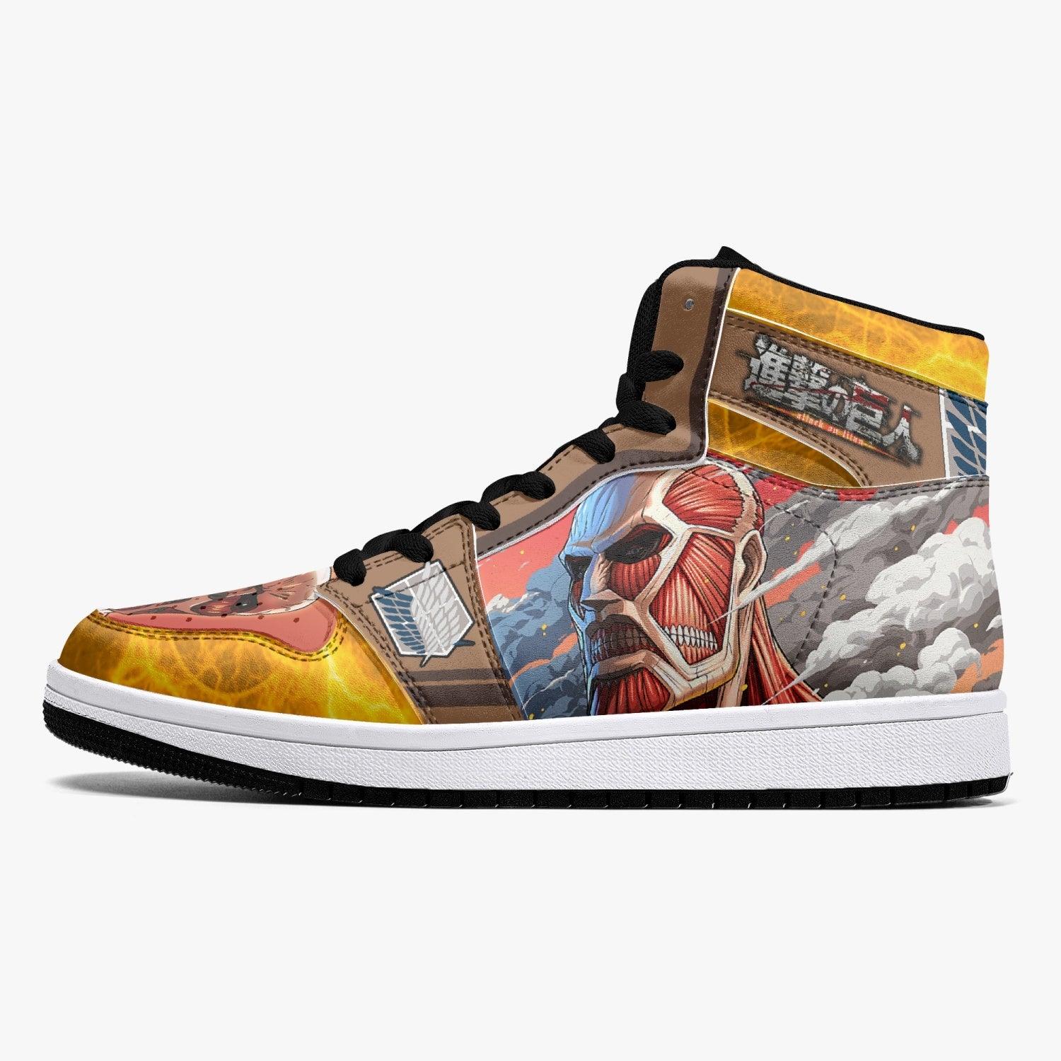 Bertholdt Hoover Colossal Titan Shingeki no Kyojin Mid 1 Basketball Shoes