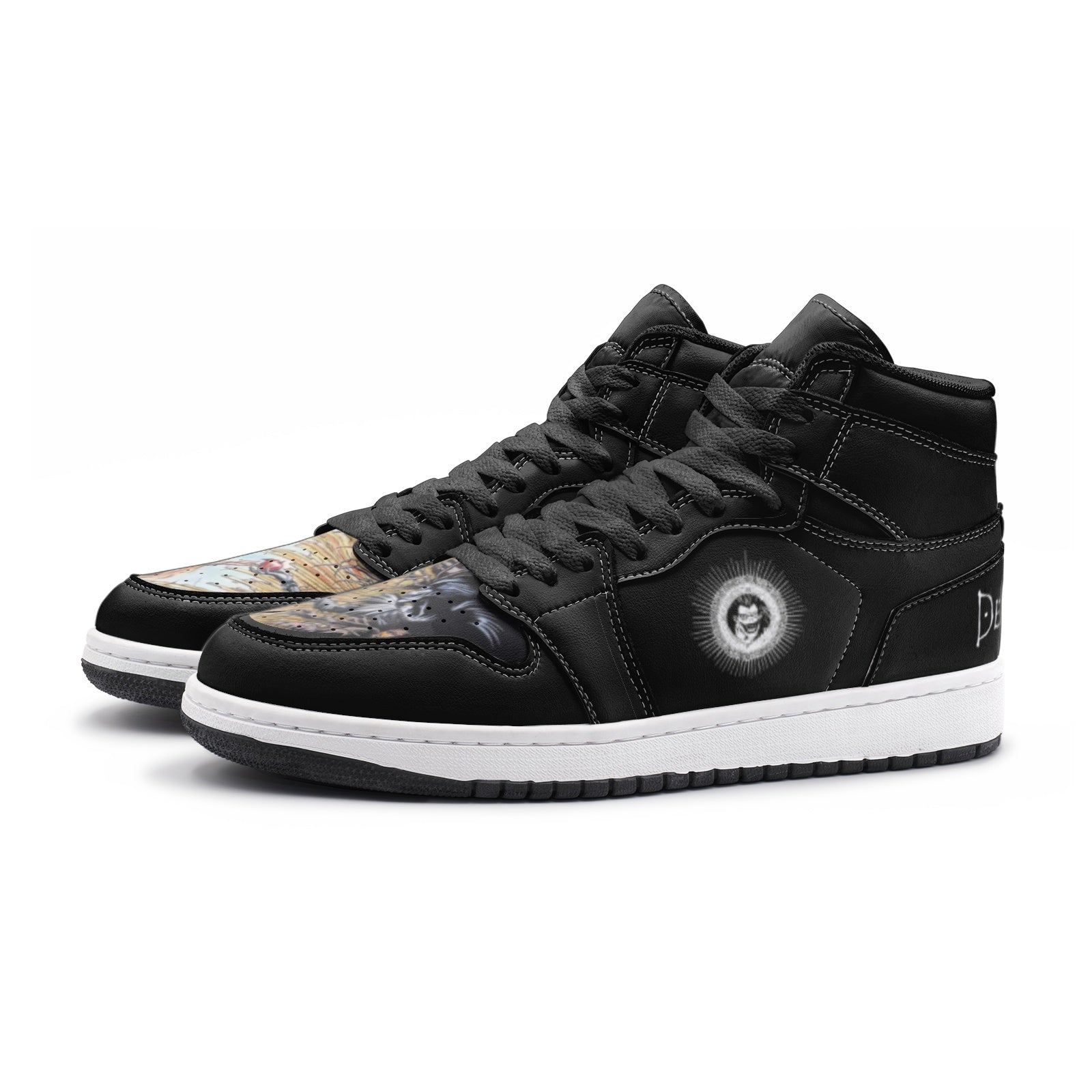 Black Edition Desu Noto Mid 1 Basketball Shoes