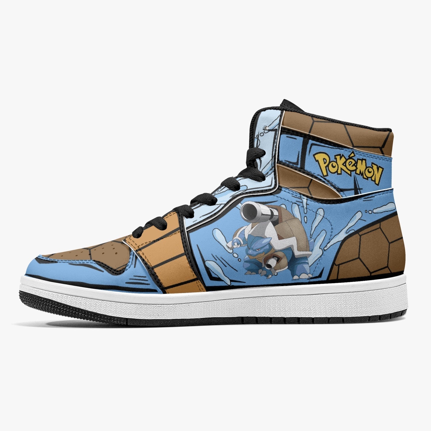 Blastoise Pokemon Mid 1 Basketball Shoes