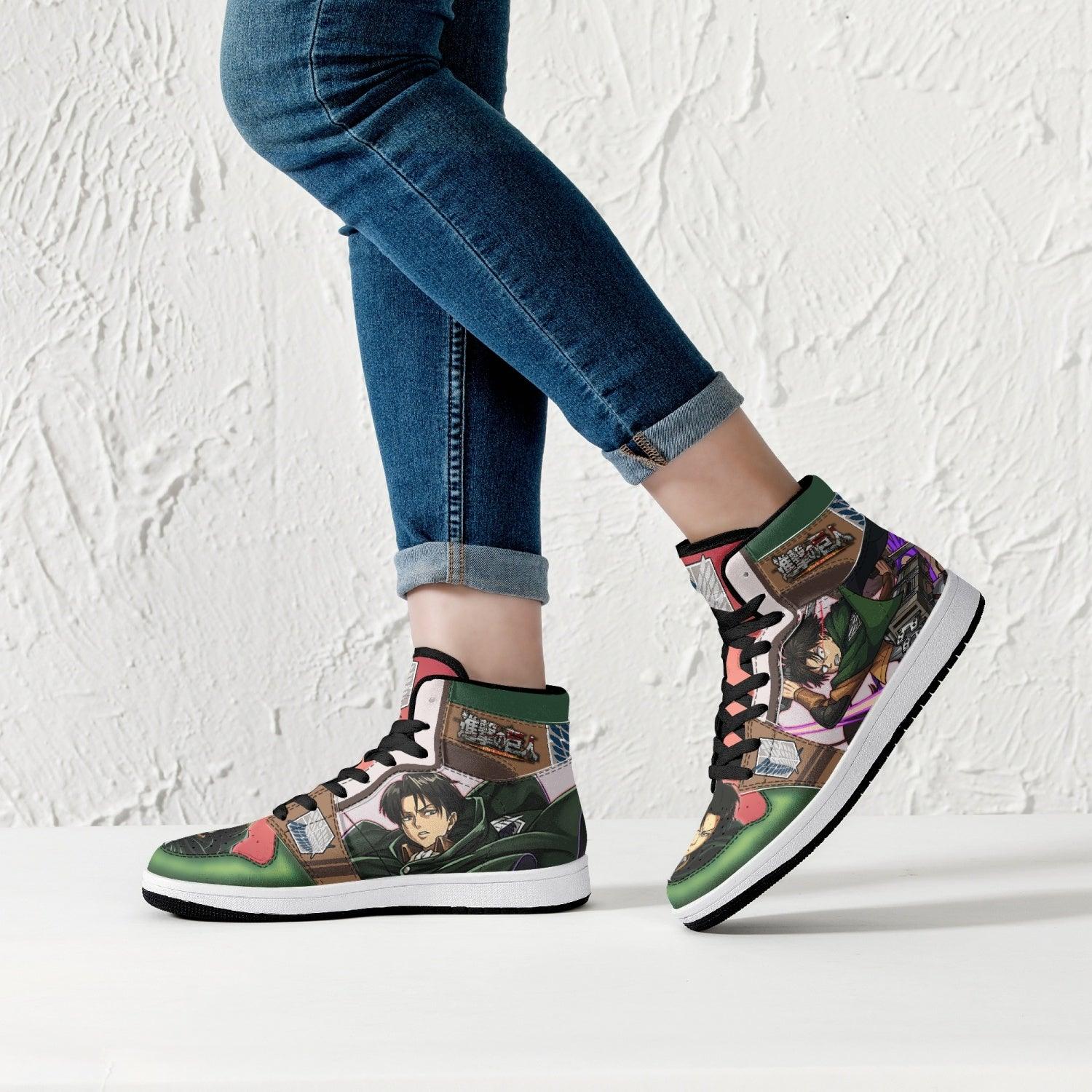 Captain Levi Shingeki no Kyojin Mid 1 Basketball Shoes