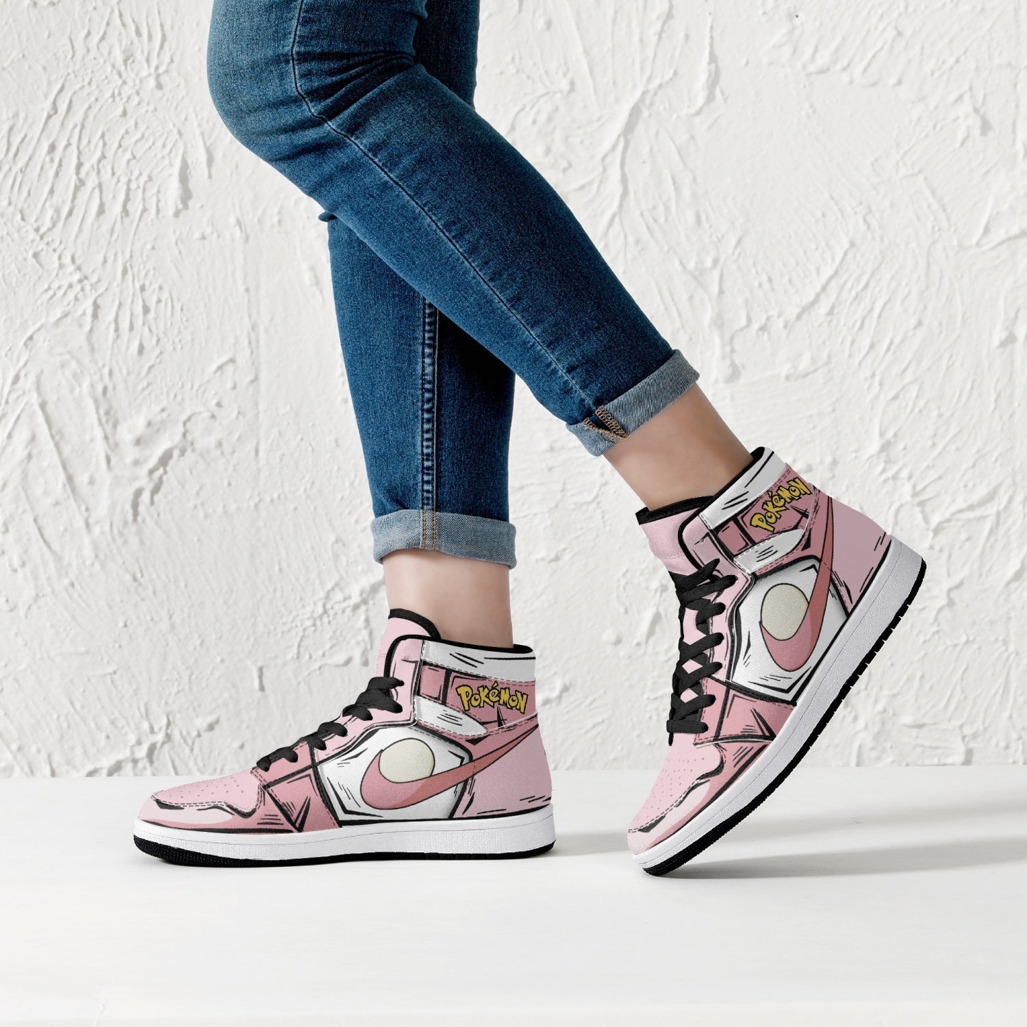 Chansey Pokemon Mid 1 Basketball Shoes