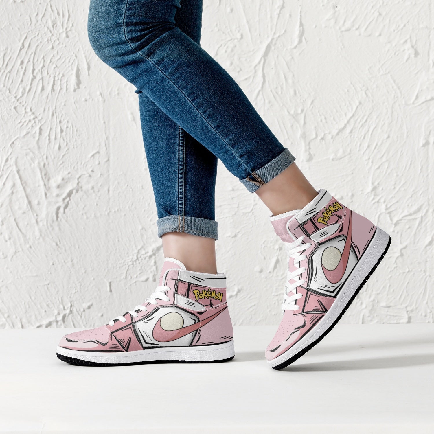 Chansey Pokemon Mid 1 Basketball Shoes