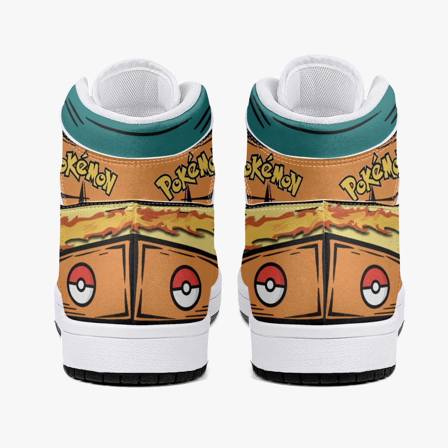 Charizard Pokemon 2 Mid 1 Basketball Shoes