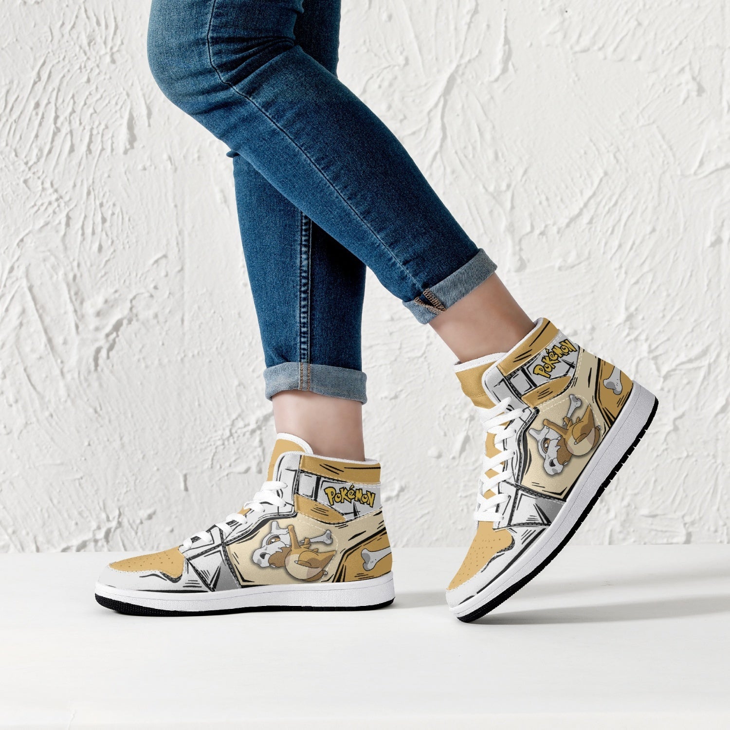Cubone Pokemon Mid 1 Basketball Shoes
