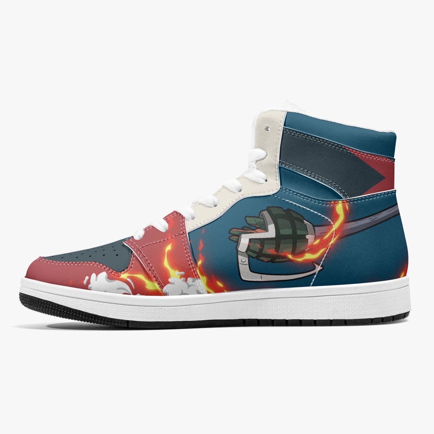 Deku and Bakugo My Hero Academia Mid 1 Basketball Shoes