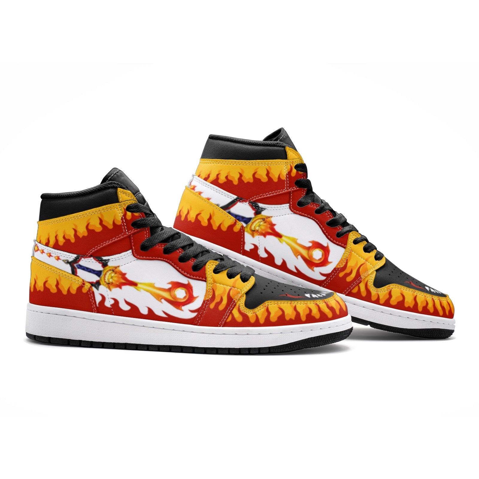 Frolic Flame Keyblade Kingdom Hearts Mid 1 Basketball Shoes
