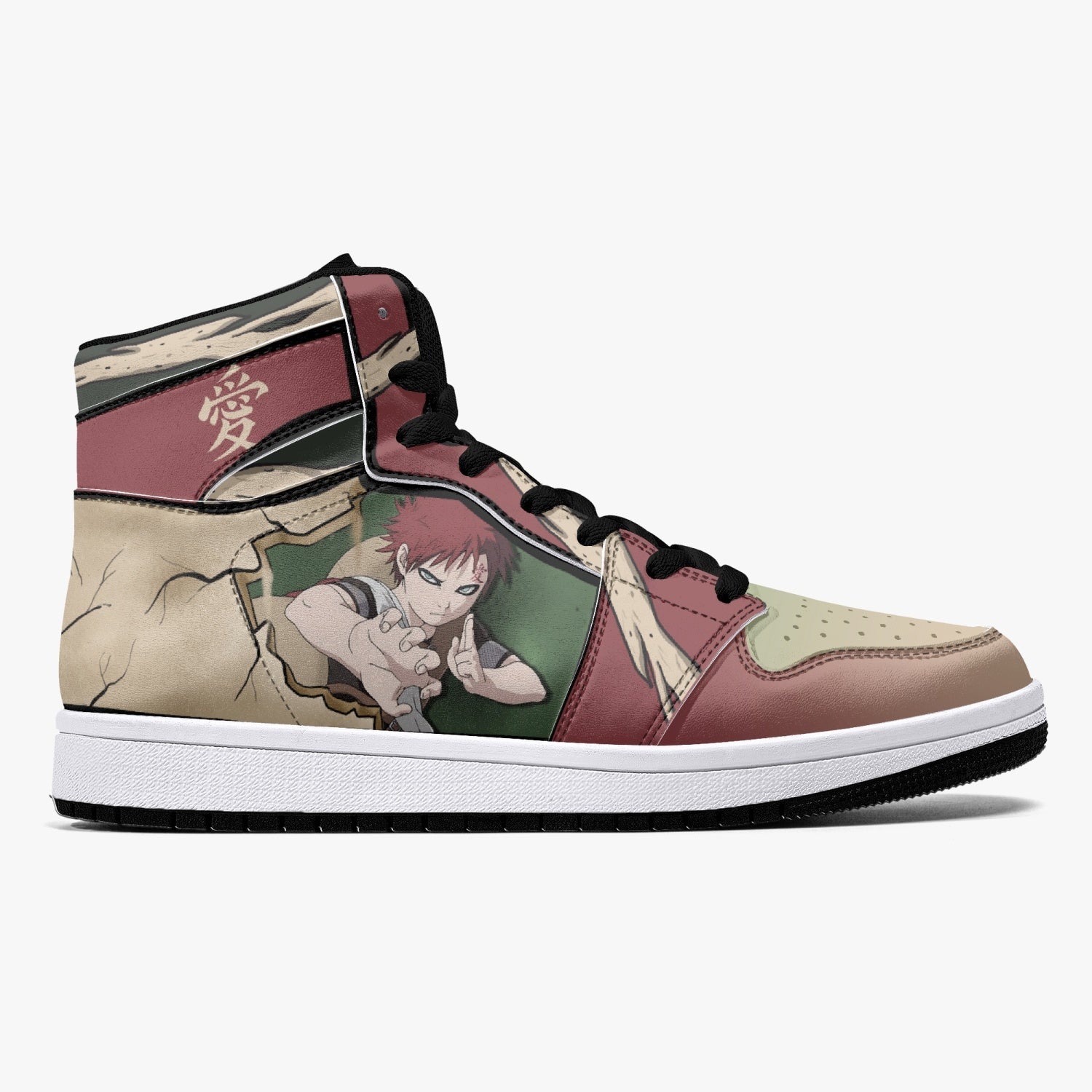 Gaara Naruto Mid 1 Basketball Shoes