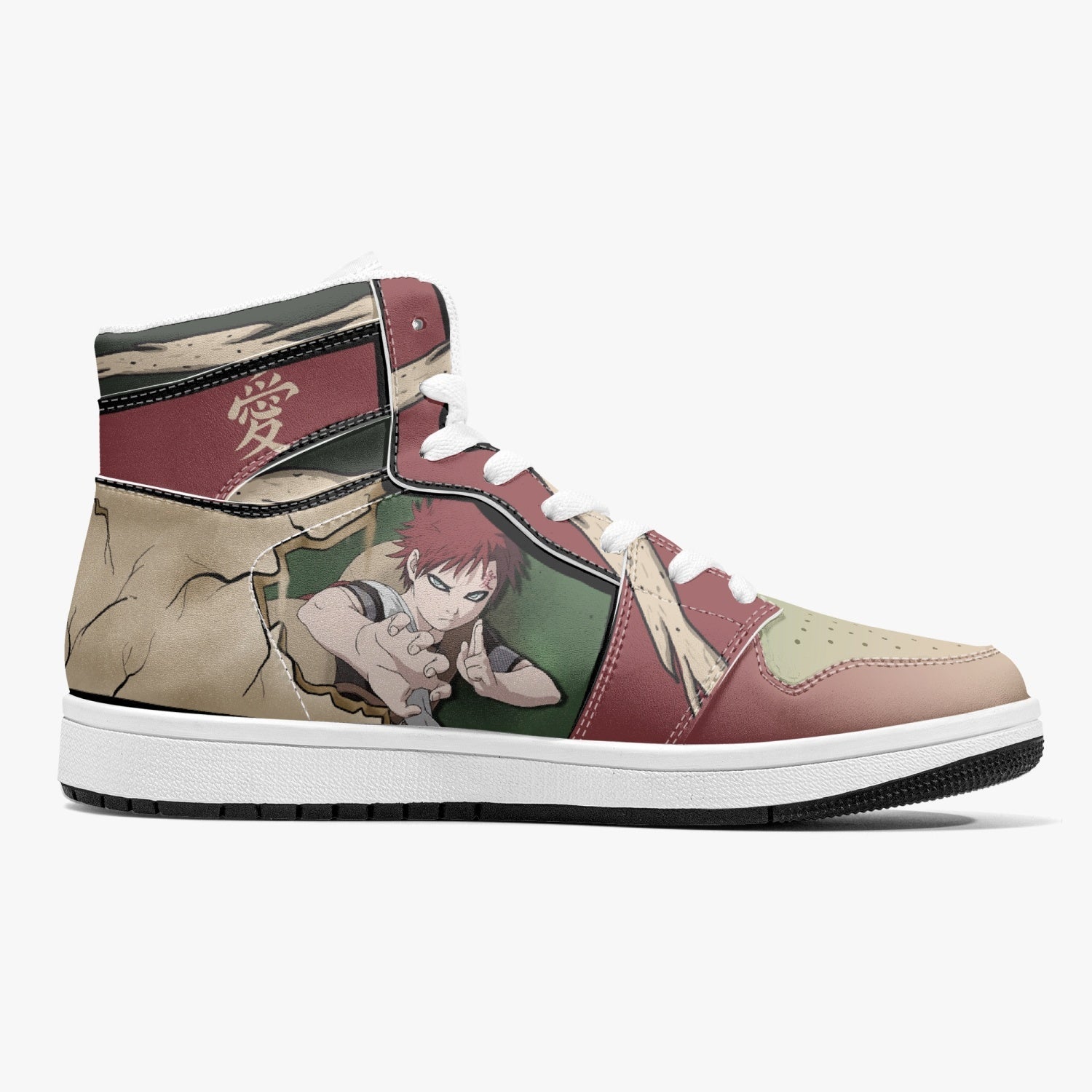 Gaara Naruto Mid 1 Basketball Shoes