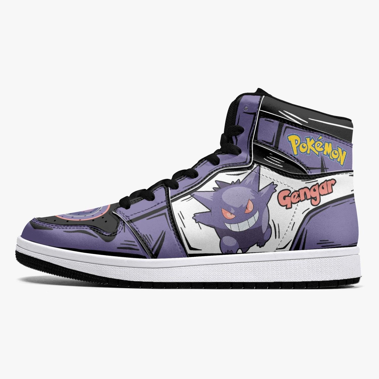 Gengar Pokemon Mid 1 Basketball Shoes