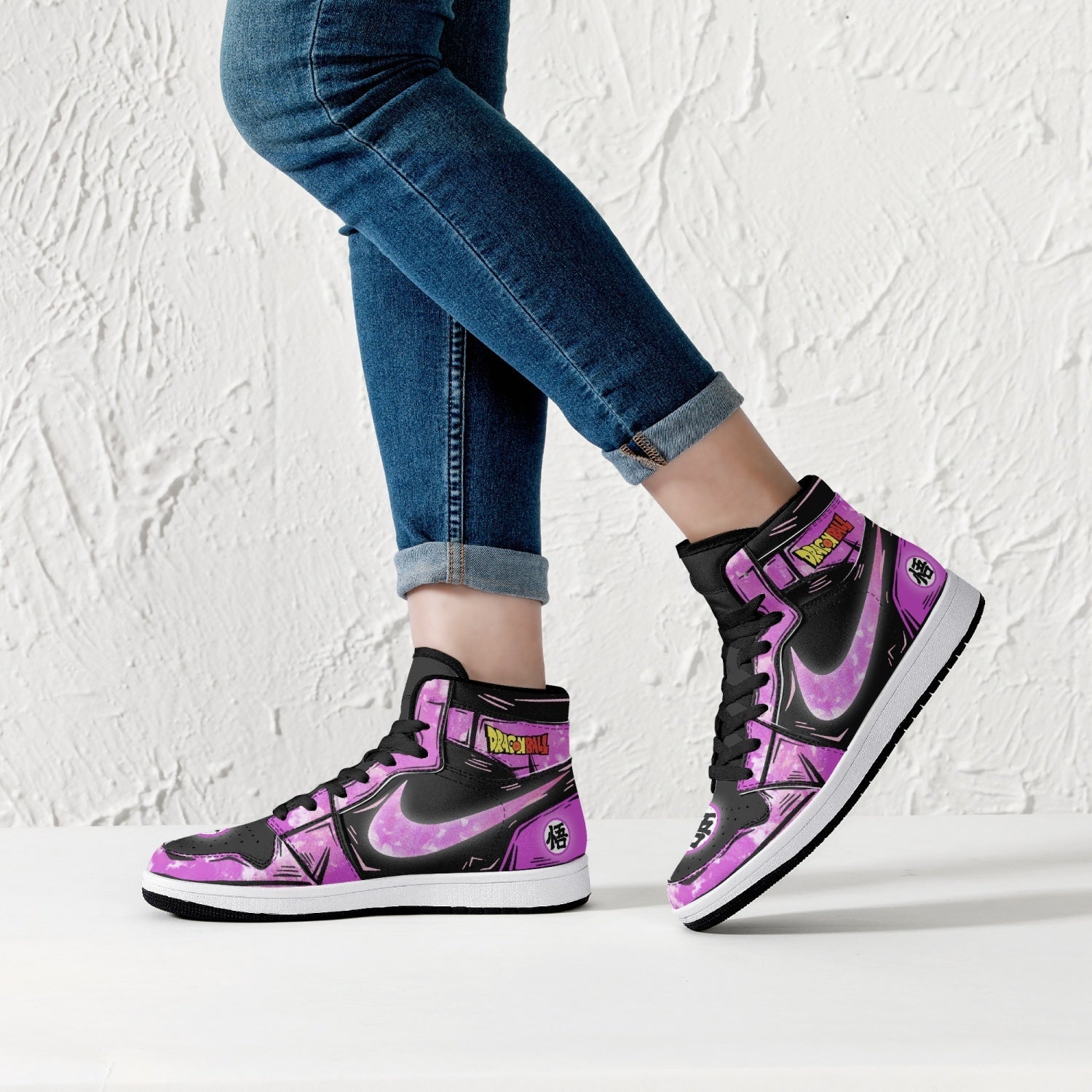 Goku Black Rose Dragon Ball Mid 1 Basketball Shoes