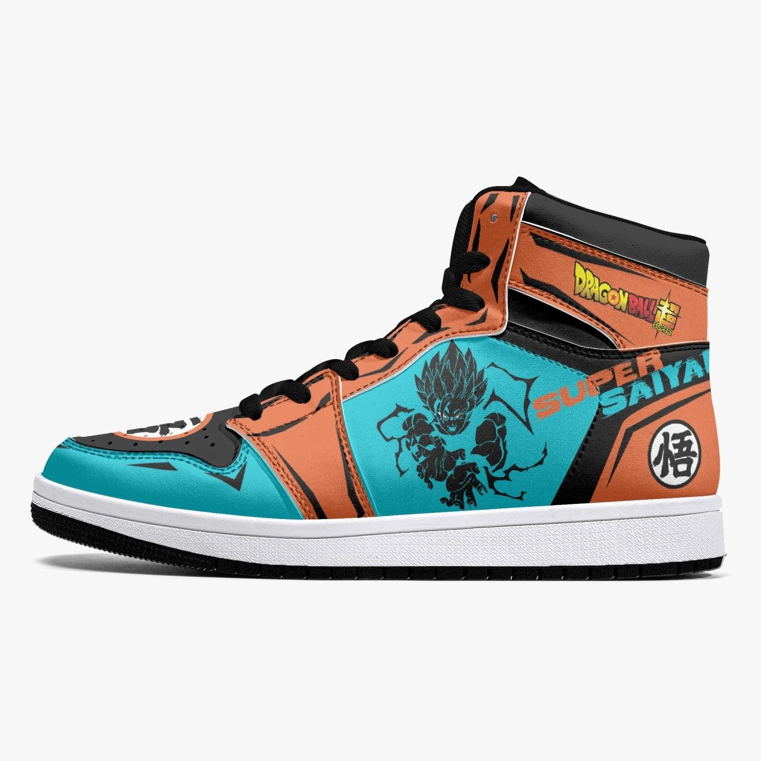 Goku Super Saiyan Blue Dragon Ball Mid 1 Basketball Shoes