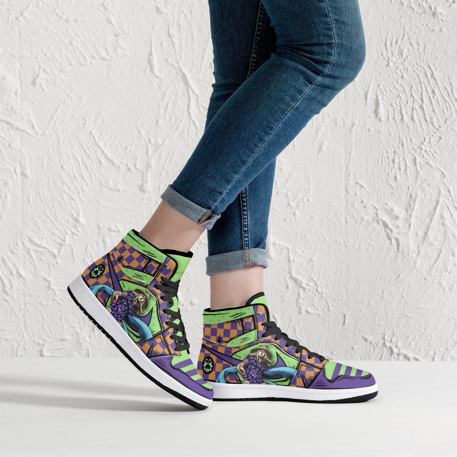 Gyro Zeppeli JoJo's Bizarre Adventure Mid 1 Basketball Shoes