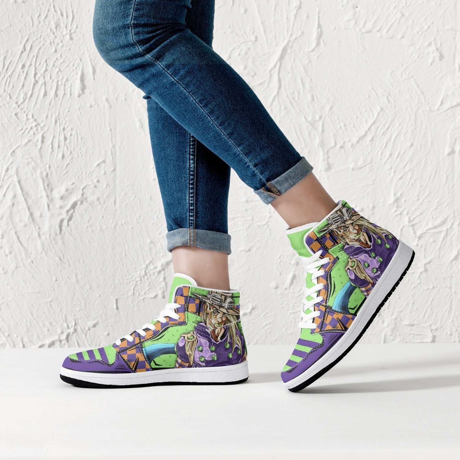 Gyro Zeppeli JoJo's Bizarre Adventure Mid 1 Basketball Shoes