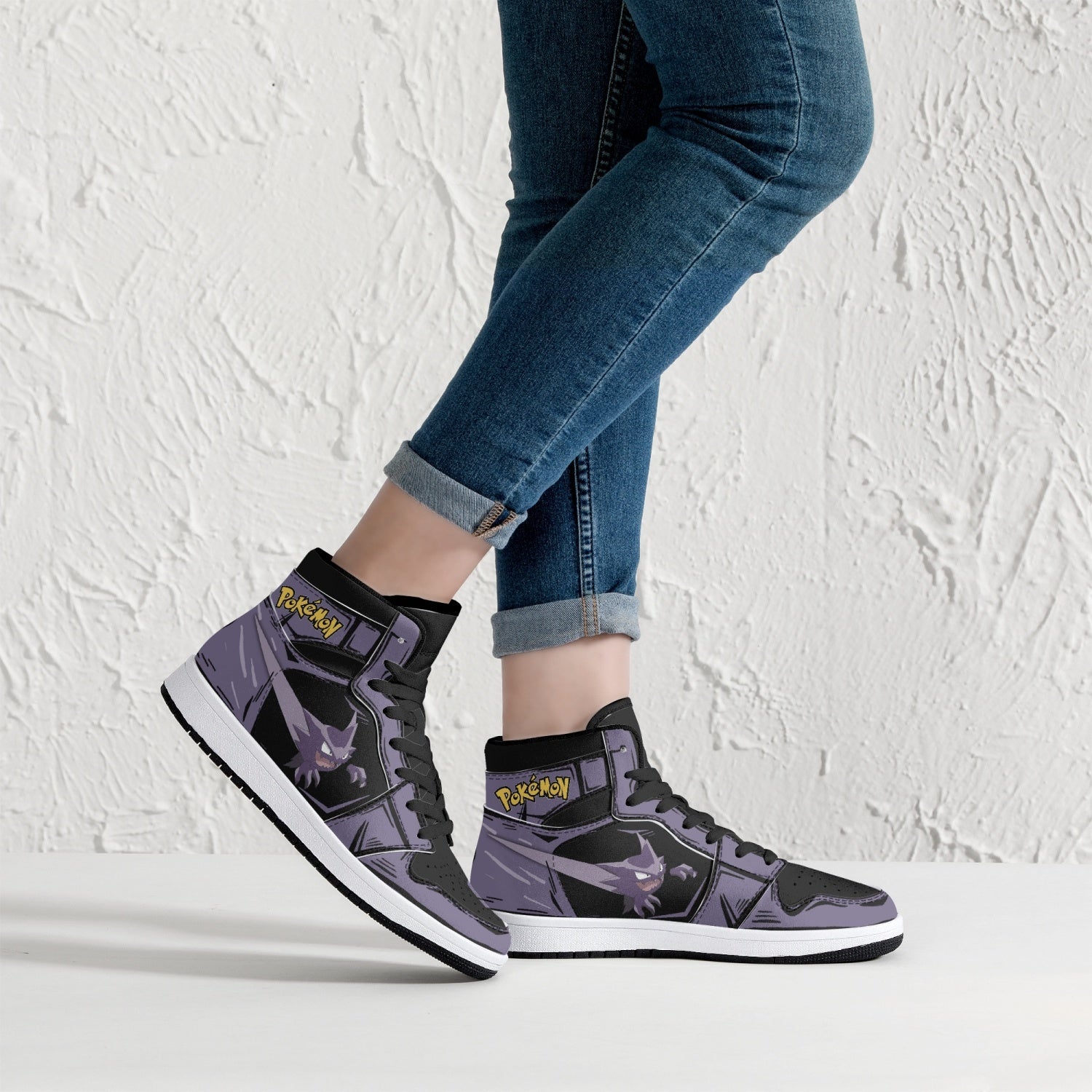Haunter Pokemon Mid 1 Basketball Shoes