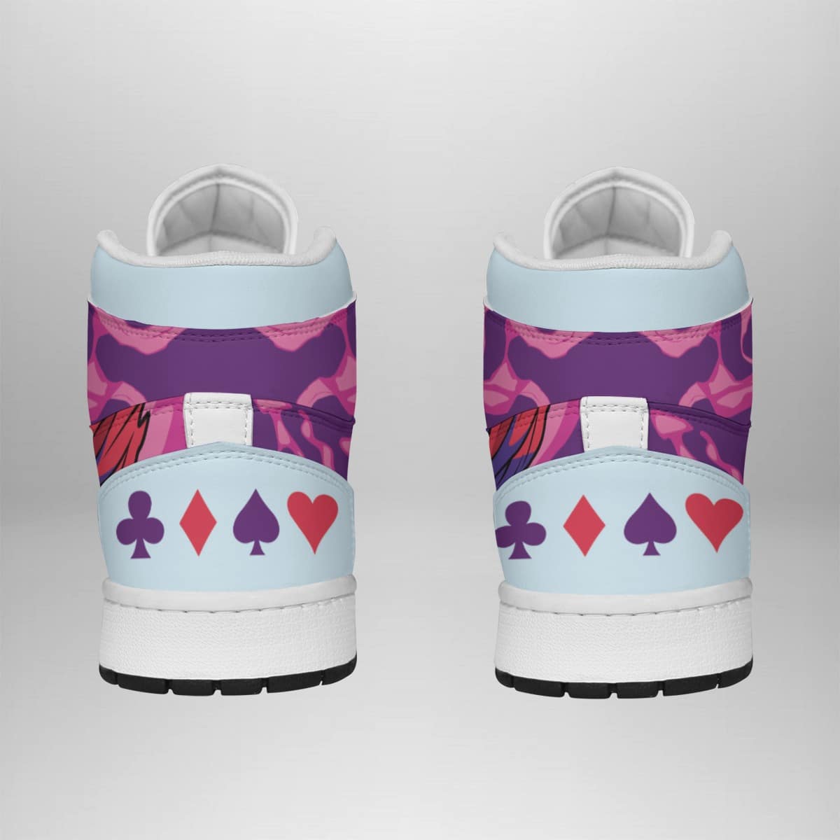 Hisoka Aura Basketball Shoes for Hunter X Hunter Fans  Mid 1 Shonen Sneakers