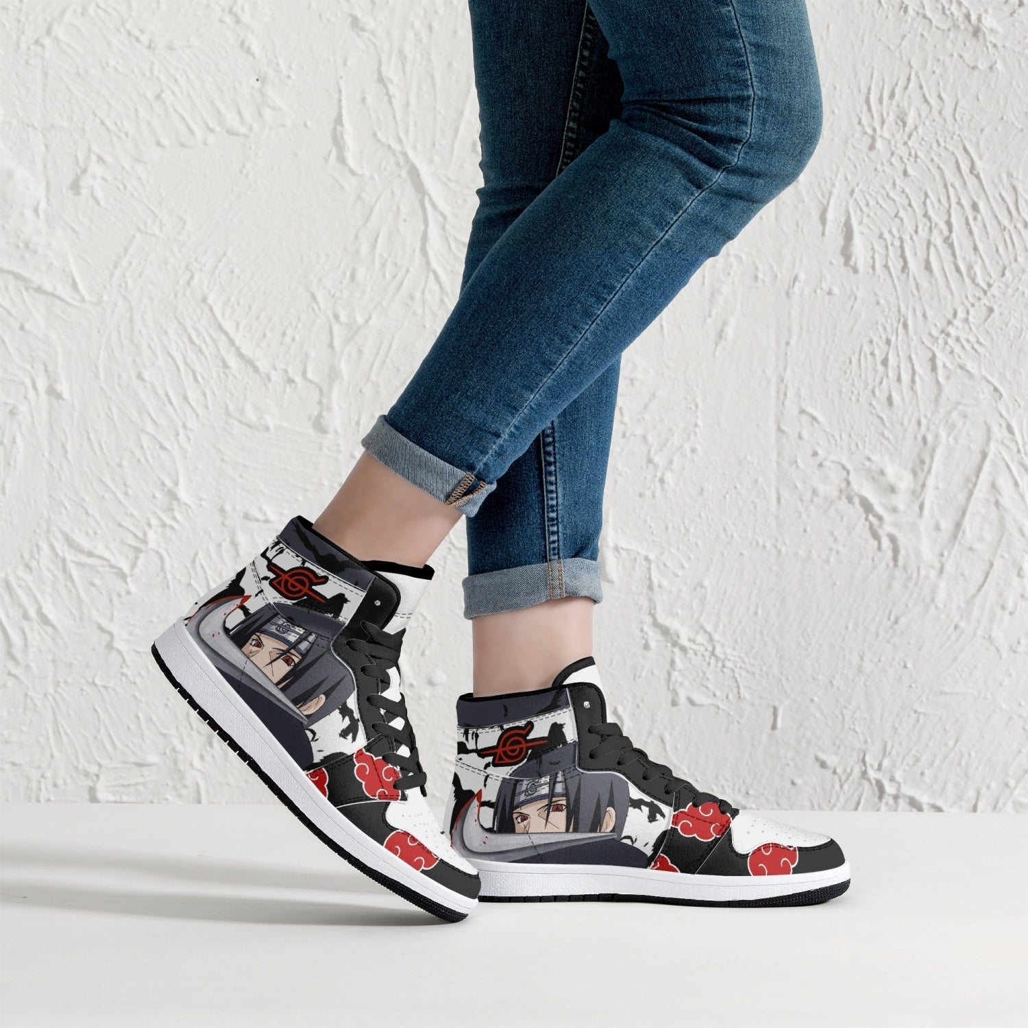 Itachi Uchiha V2 Naruto Mid 1 Basketball Shoes