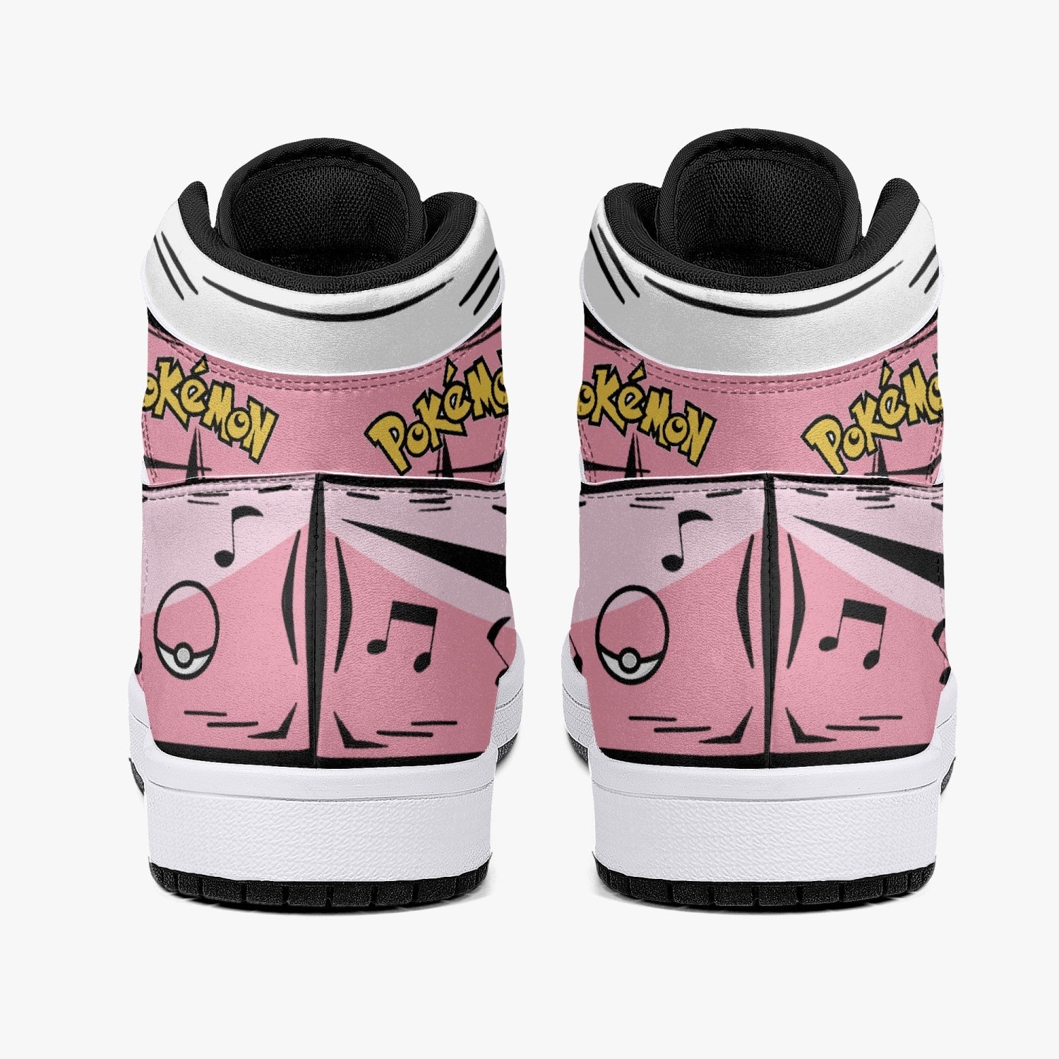 Jigglypuff Pokemon Mid 1 Basketball Shoes