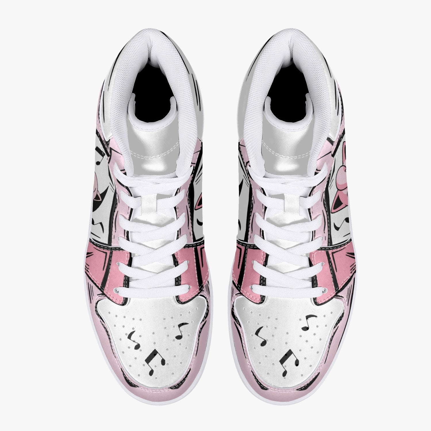 Jigglypuff Pokemon Mid 1 Basketball Shoes