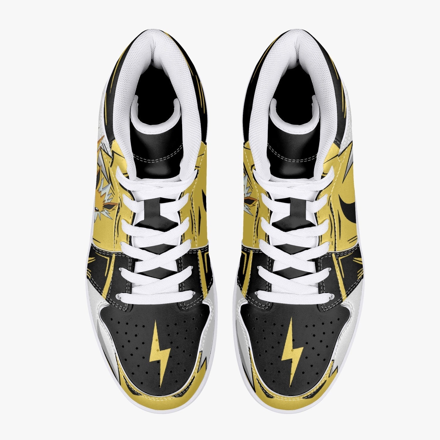 Jolteon Pokemon Mid 1 Basketball Shoes