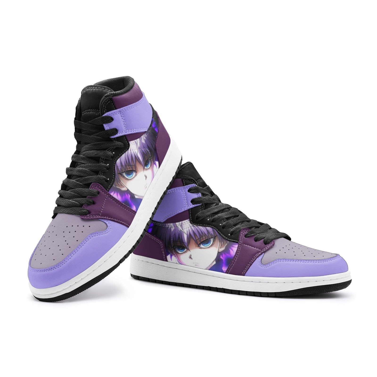 Killua Lightning Palm Hunter x Hunter Mid 1 Basketball Shoes