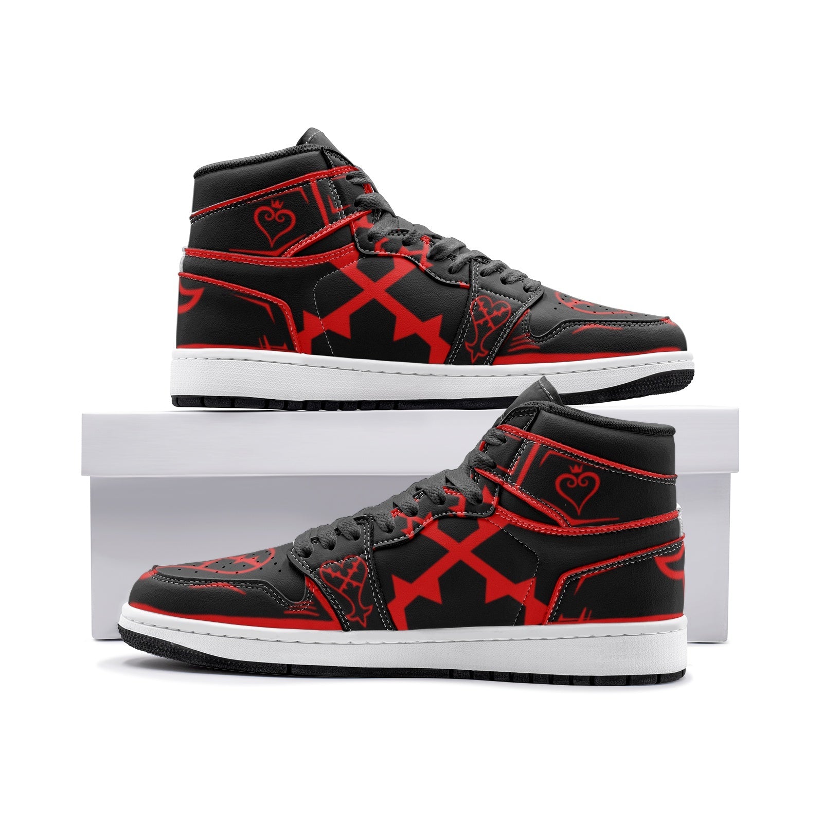 Kingdom Hearts Heartless Mid 1 Basketball Shoes