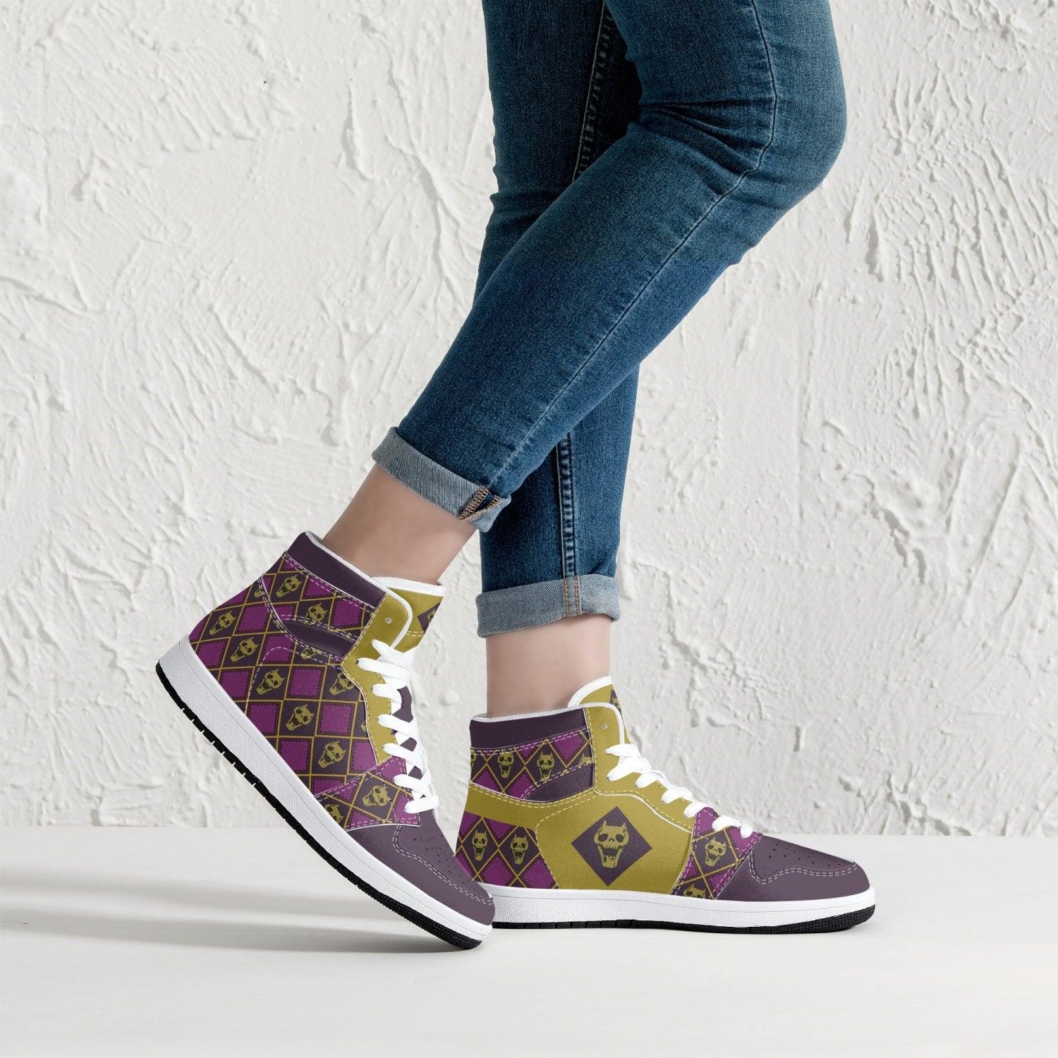 Kira Killer Queen Jojo's Bizarre Adventure Mid 1 Basketball Shoes