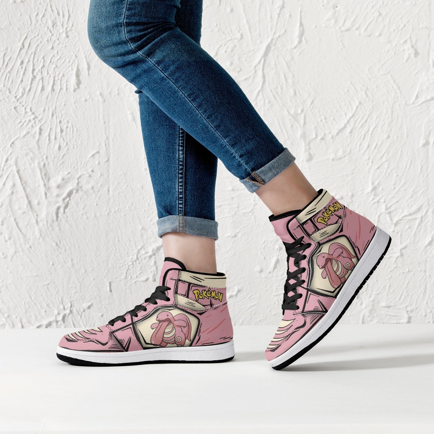 Lickitung Pokemon Mid 1 Basketball Shoes