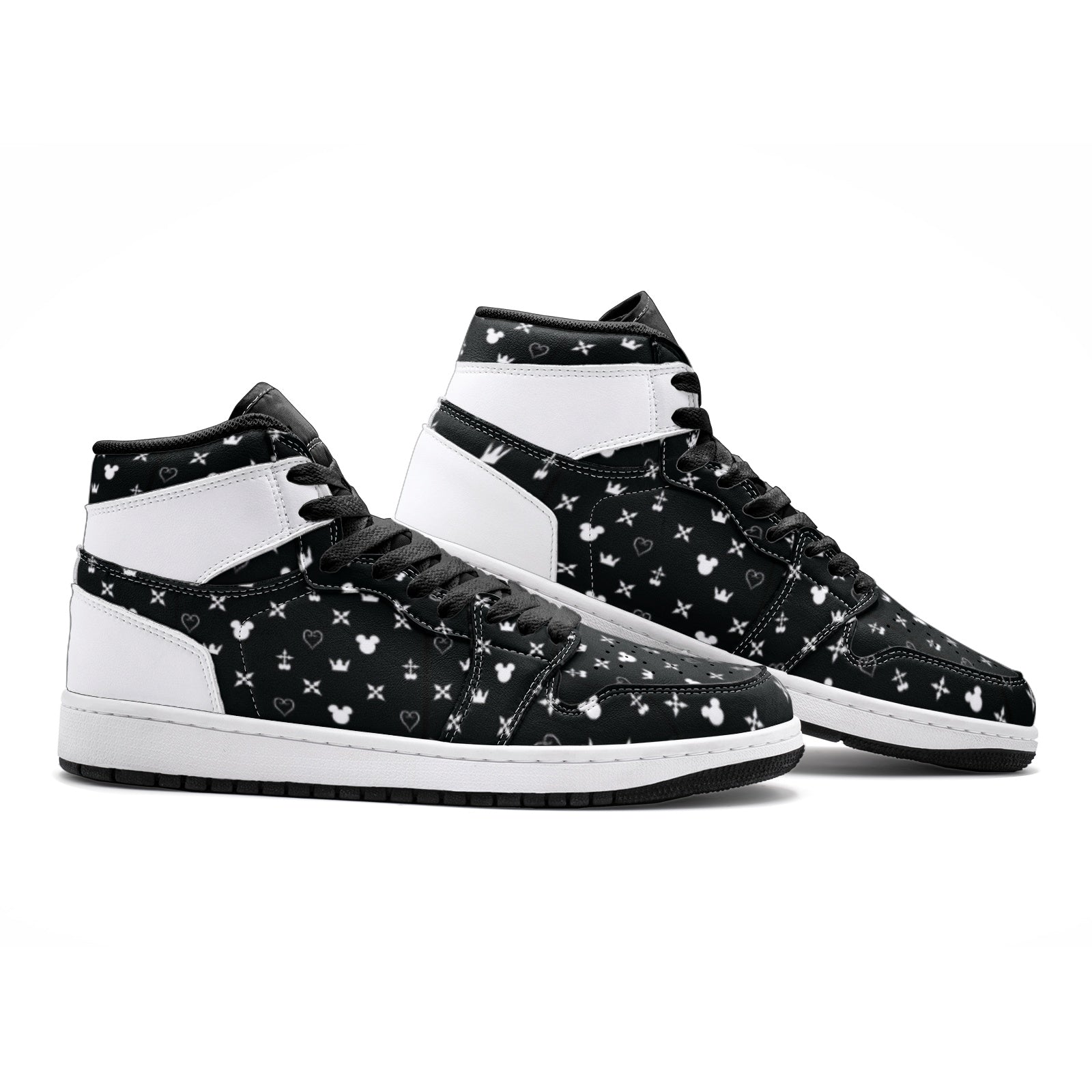 Magical Pattern Kingdom Hearts V2 Mid 1 Basketball Shoes