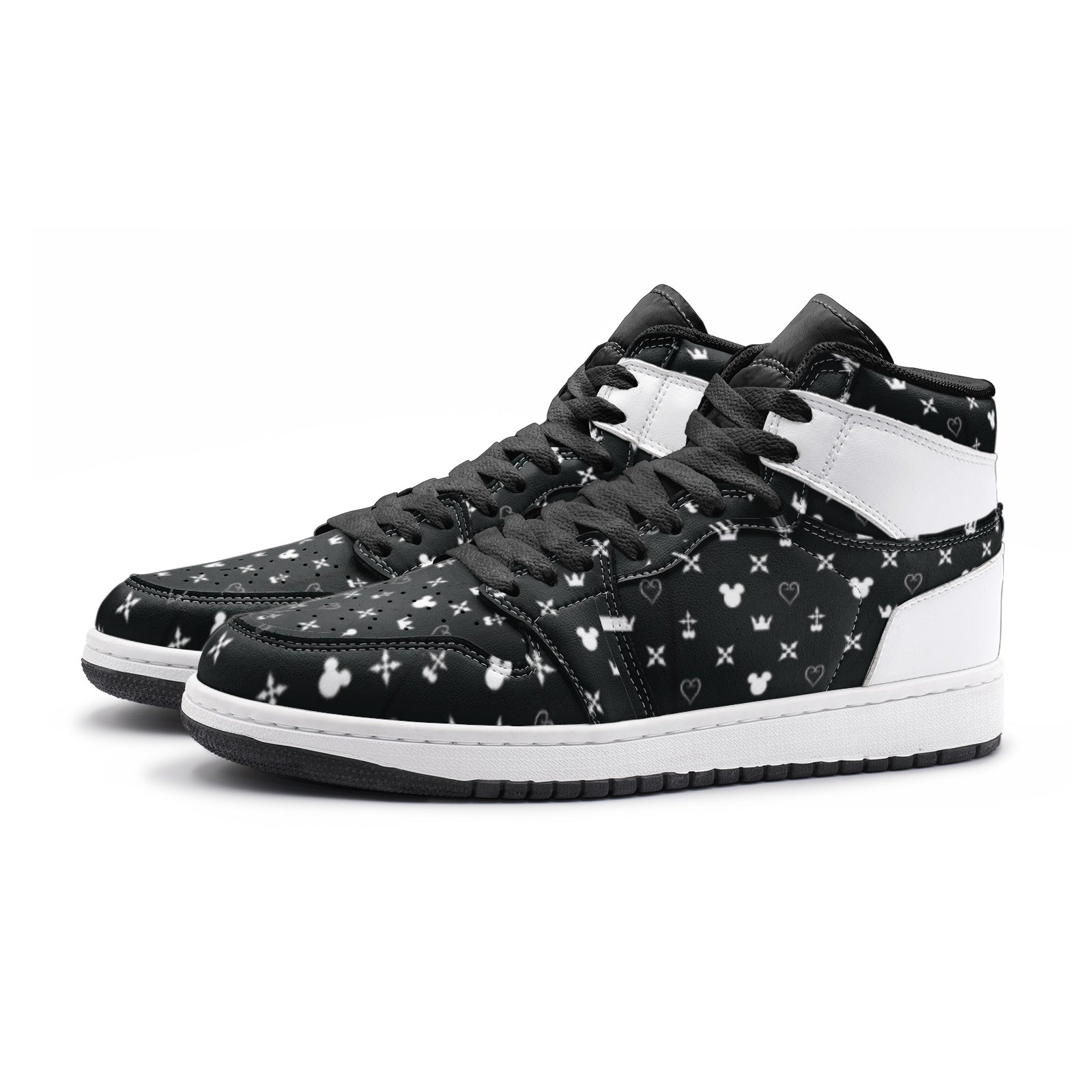 Magical Pattern Kingdom Hearts V2 Mid 1 Basketball Shoes