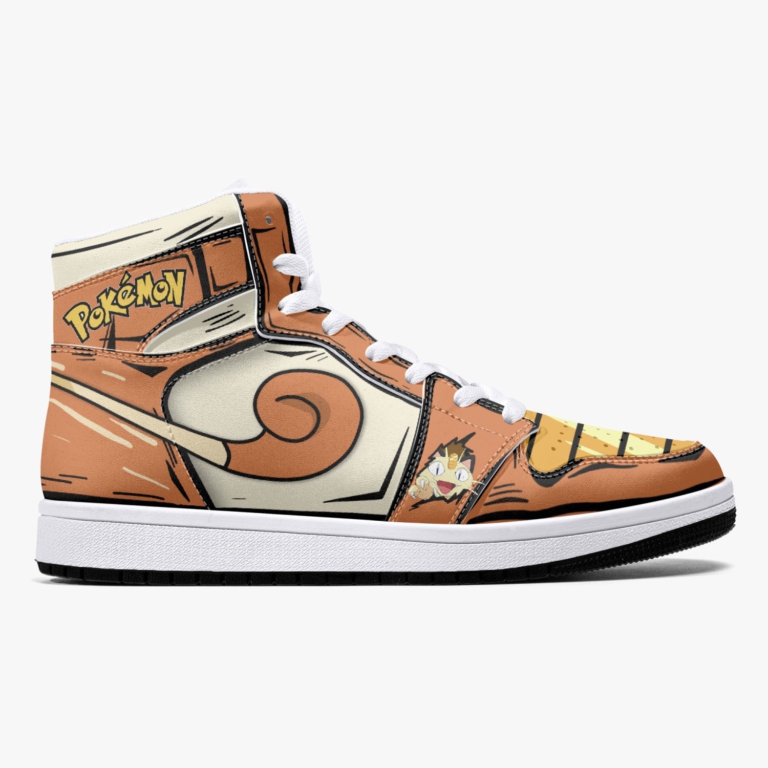 Meowth Pokemon Mid 1 Basketball Shoes