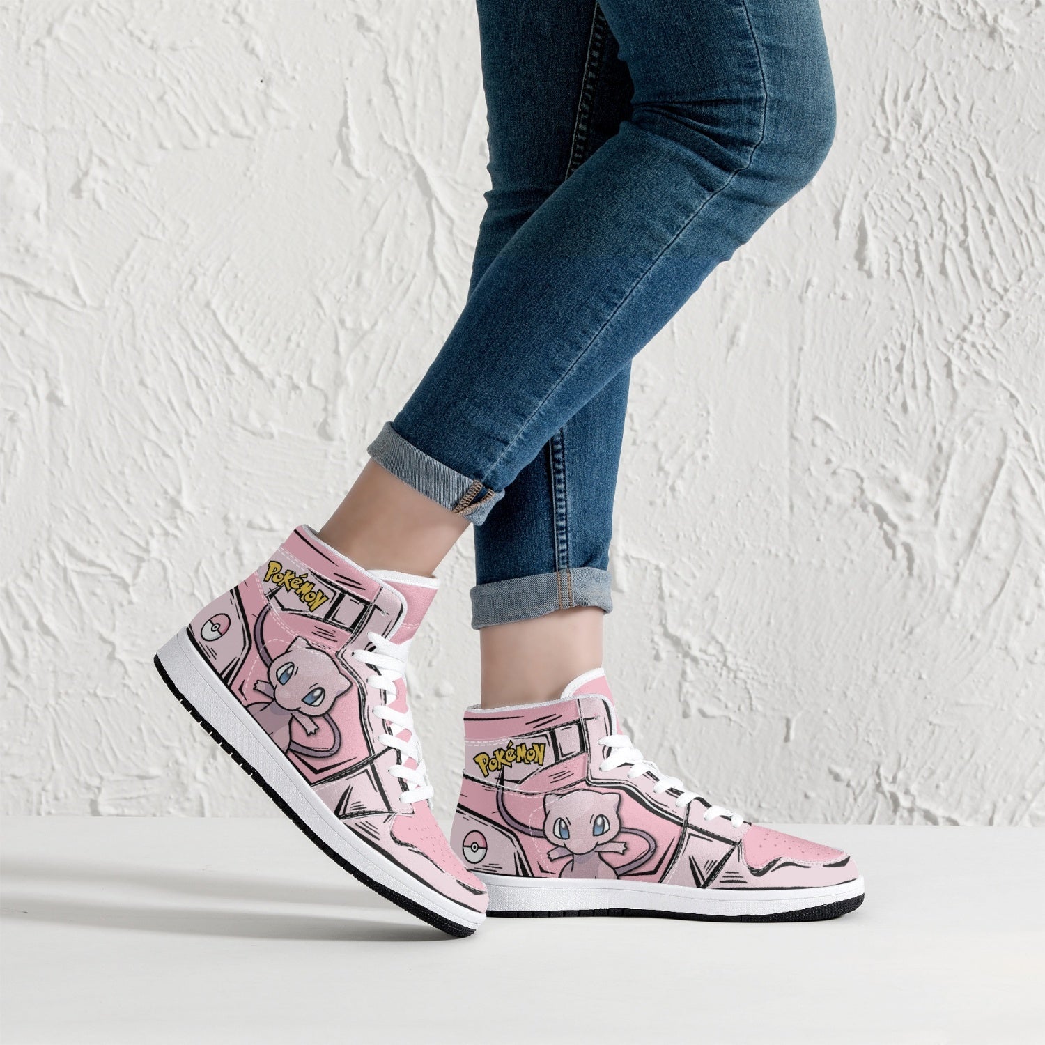 Mew Pokemon Mid 1 Basketball Shoes