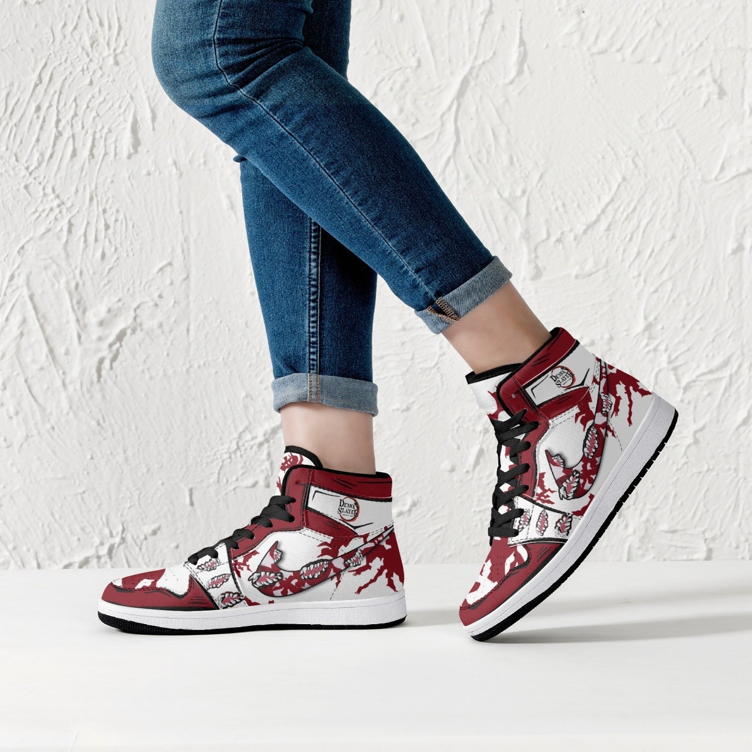 Muzan Kibutsuji Demon Slayer Mid 1 Basketball Shoes