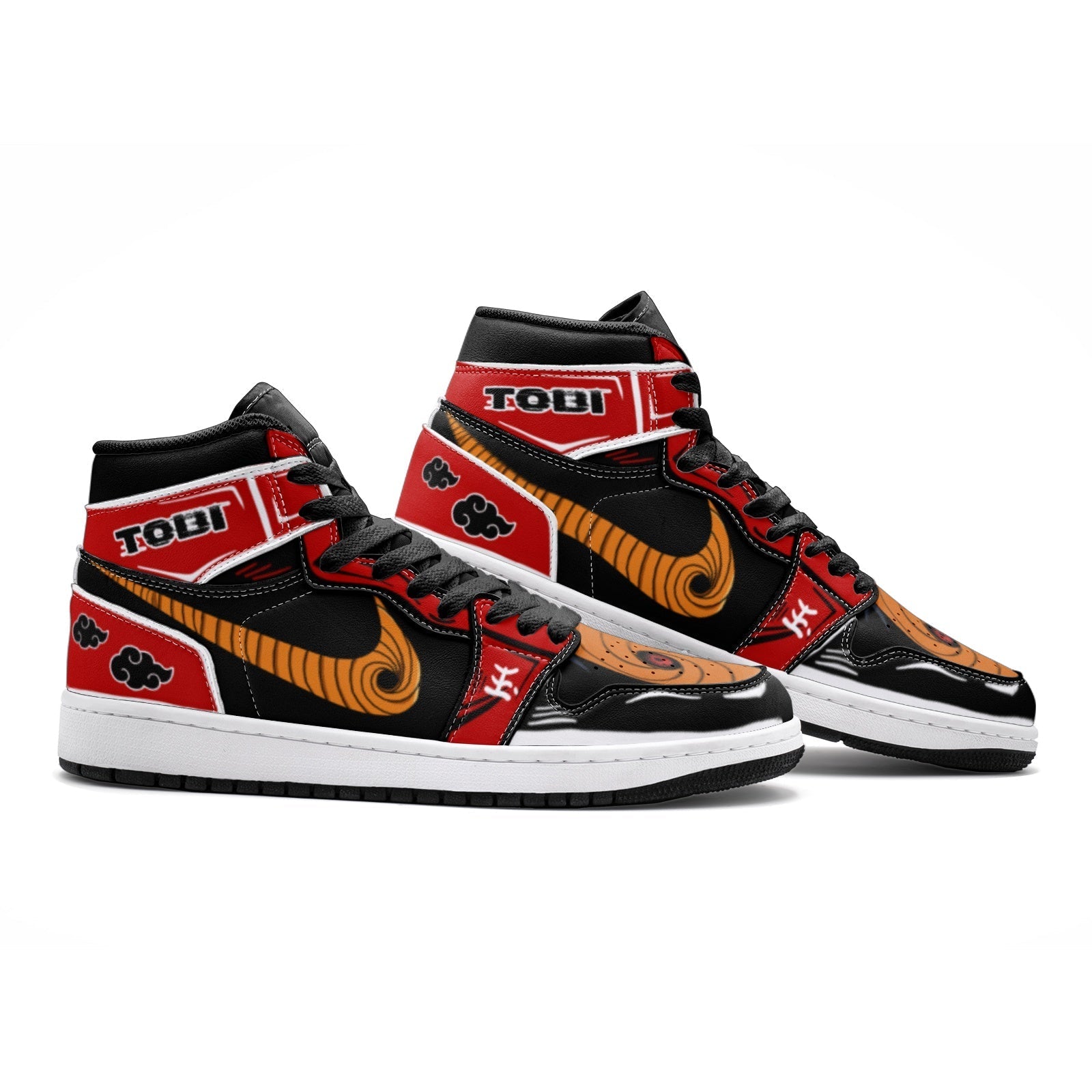 Obito Tobi Clan Red Cloud Ninja V2 Mid 1 Basketball Shoes