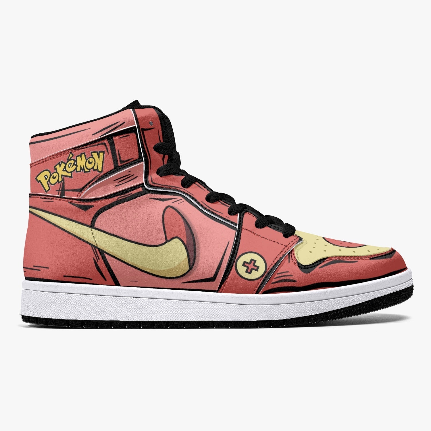 Plusle and Minun Pokemon Mid 1 Basketball Shoes