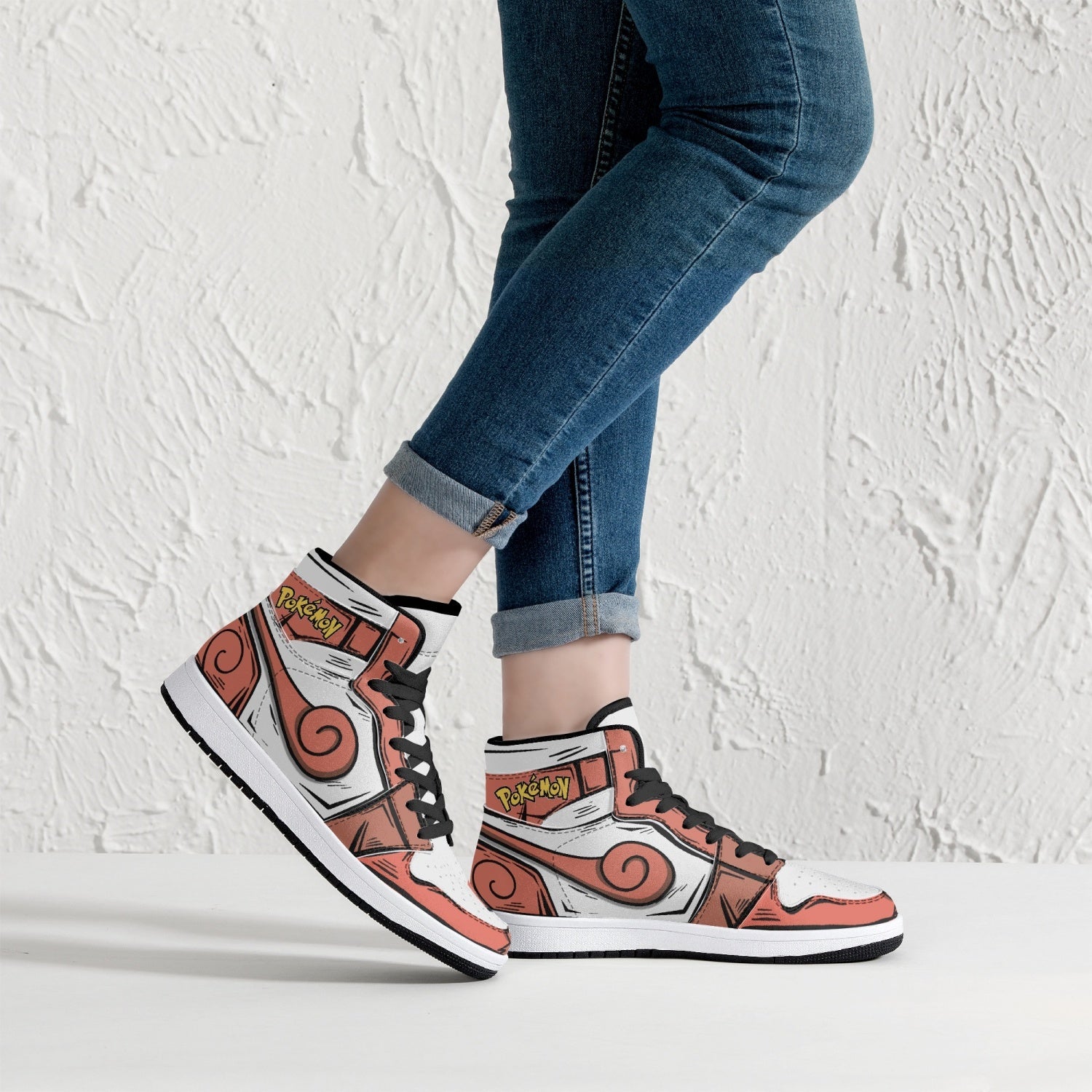 Vulpix Pokemon Mid 1 Basketball Shoes