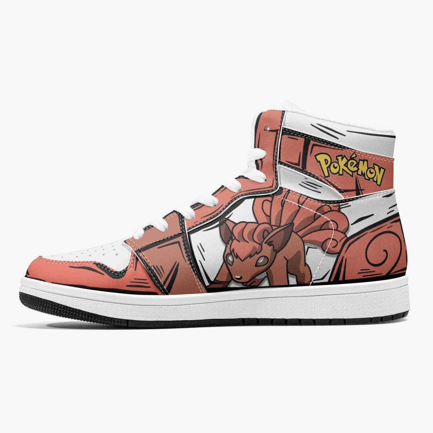 Vulpix Pokemon Mid 1 Basketball Shoes