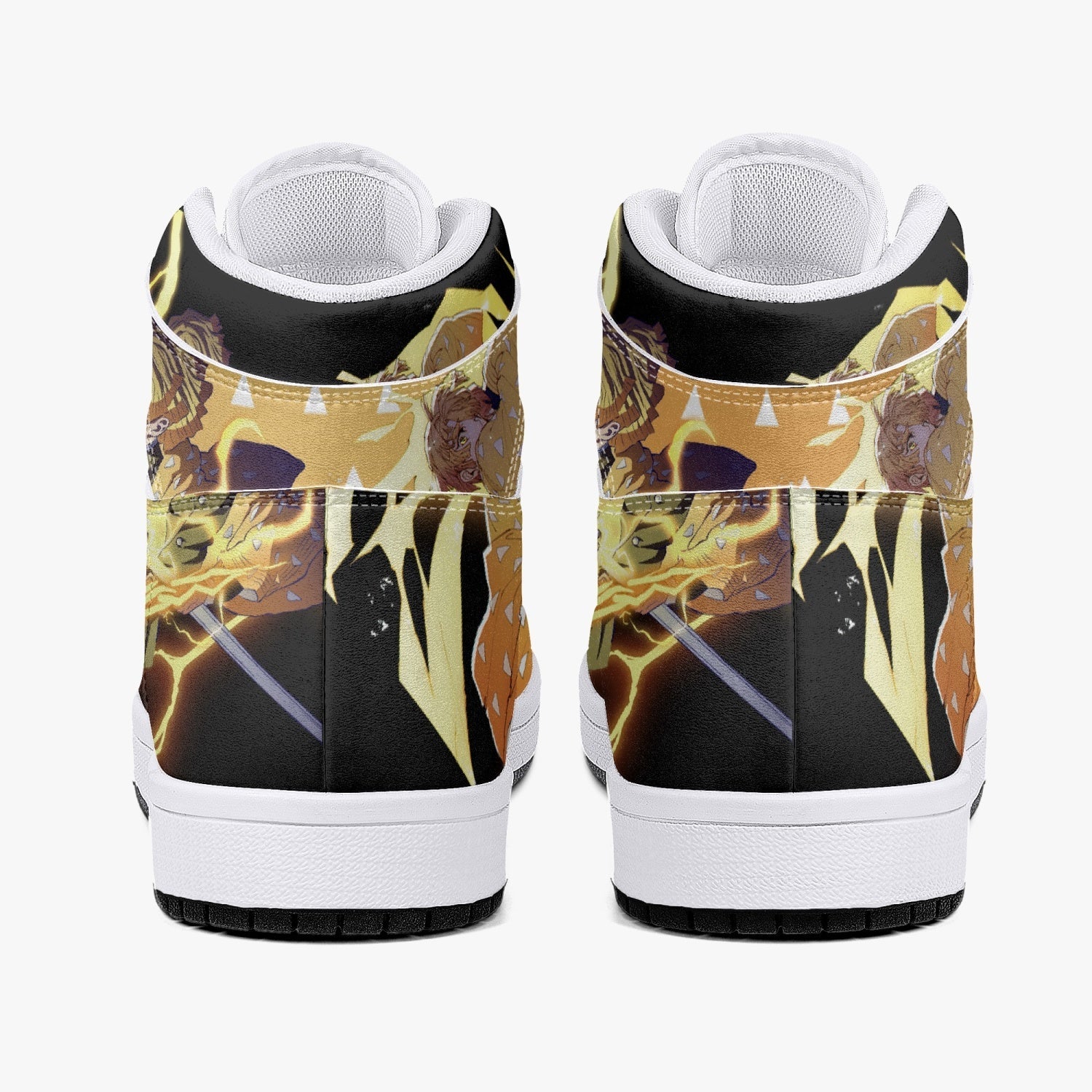 Zenitsu Thunder Breathing Demon Slayer Mid 1 Basketball Shoes