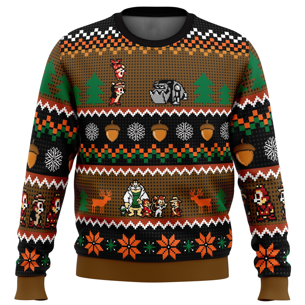Chip ‘n Dale Christmas Rangers Ugly Christmas Sweater