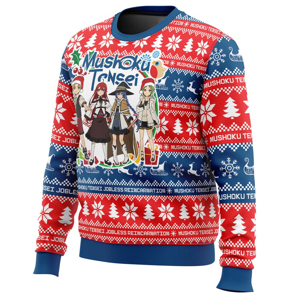 Christmas Joy Mushoku Tensei Jobless Reincarnation Ugly Christmas Sweater