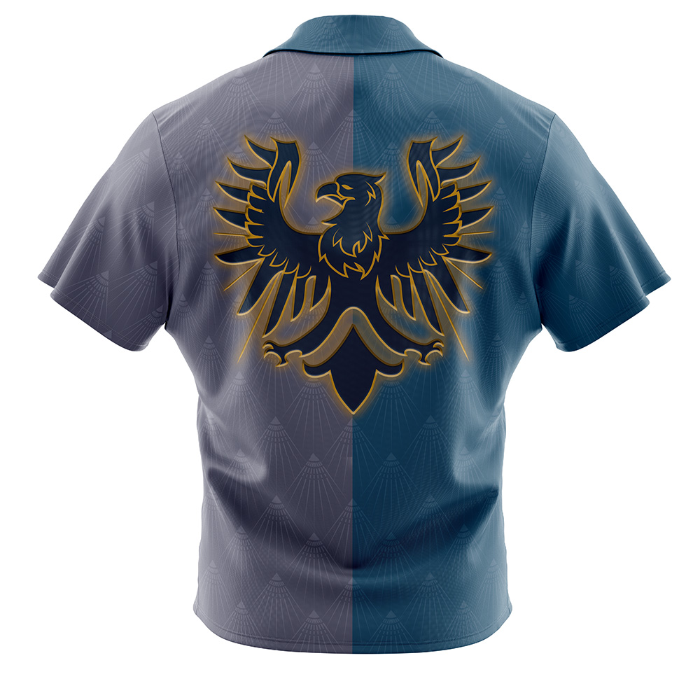 Hogwarts Legacy Ravenclaw Badge Harry Potter Button Up Hawaiian Shirt