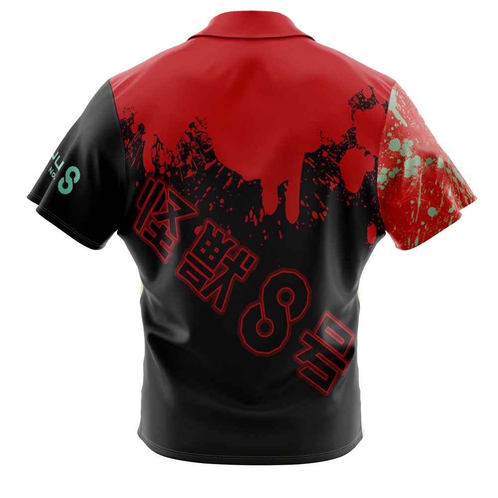 New Monster Shonen Kaiju no 8 Button Up Hawaiian Shirt
