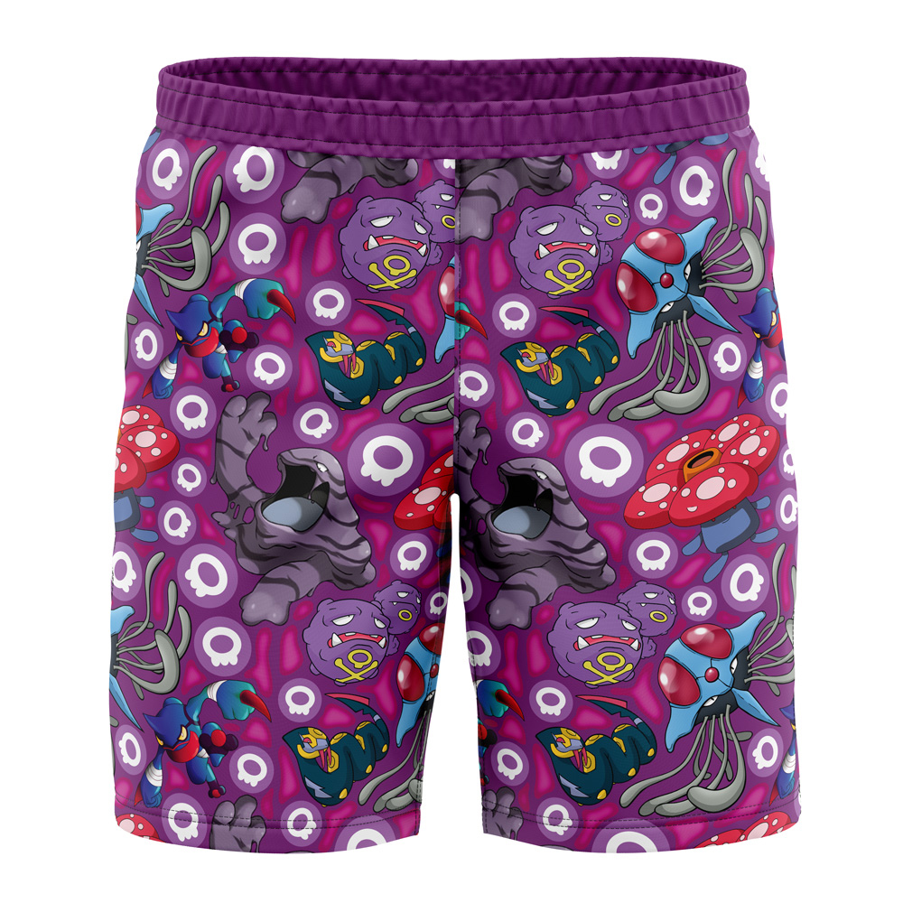 Poison Type Pokemon Pokemon Board Shorts Swim Trunks
