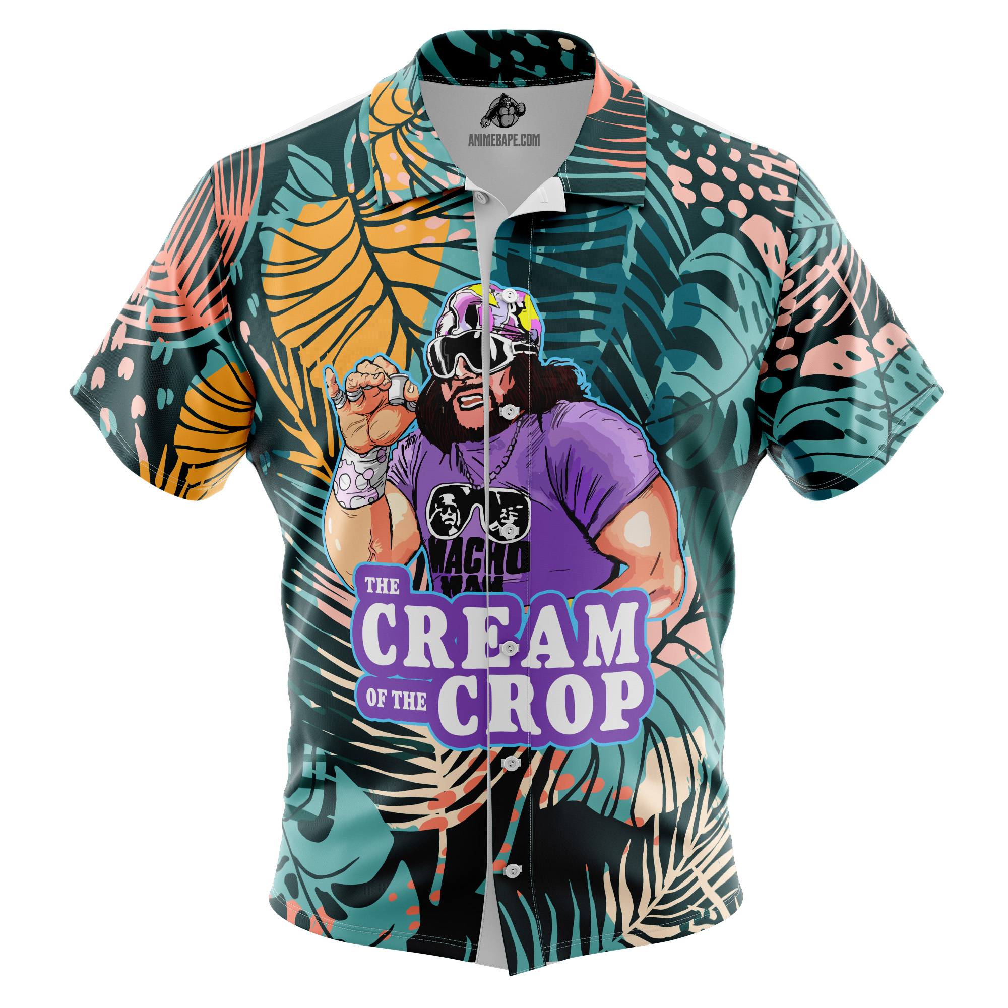 The Cream of the Crop Pro Wrestling Button Up Hawaiian Shirt Version 6
