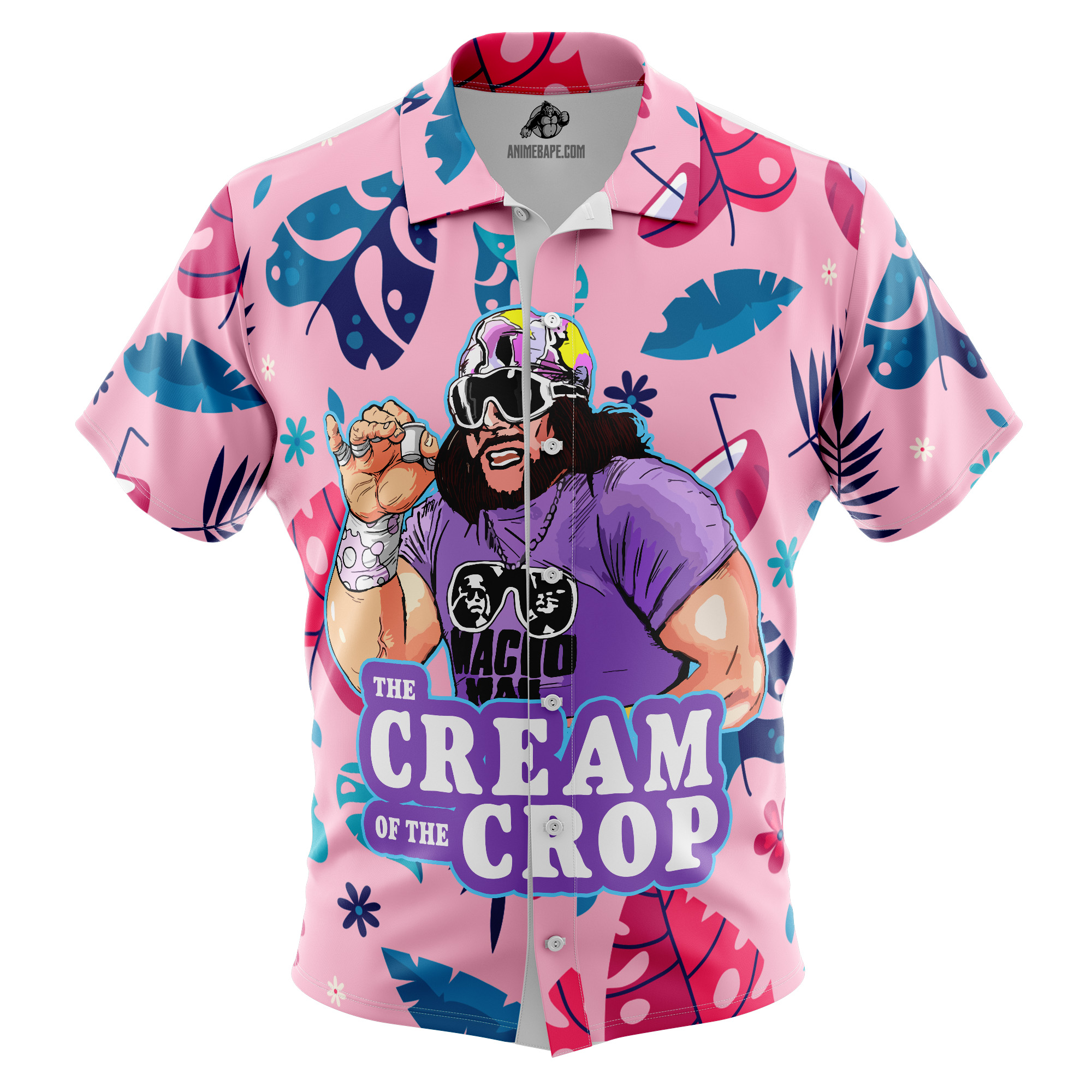 The Cream of the Crop Pro Wrestling Button Up Hawaiian Shirt version 7